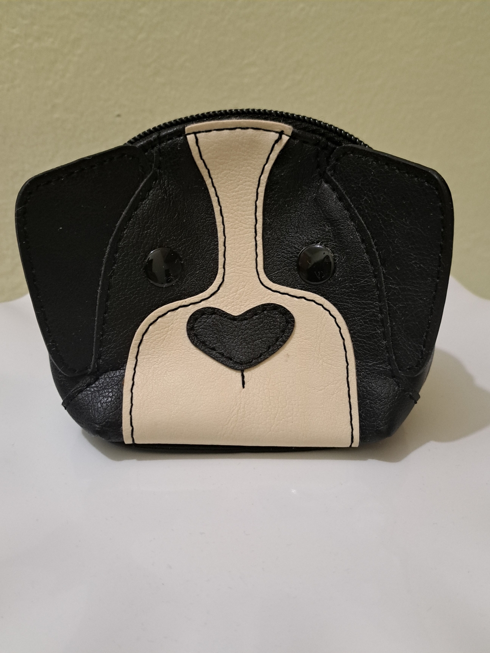 Relic Black and Cream Pup Coin Pouch